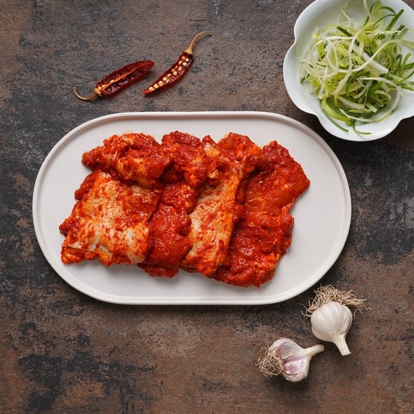 춘천 숯불 매운 양념 간장 닭갈비 1kg